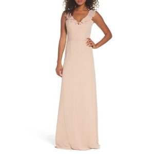 Monique Lhuillier Neutral Bridesmaid Dress NWT